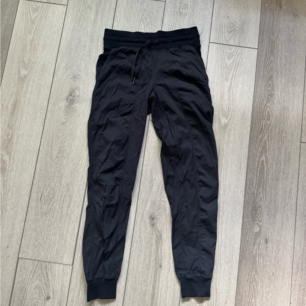 Lululemon Athletica Black Track Pants with Tapered Leg